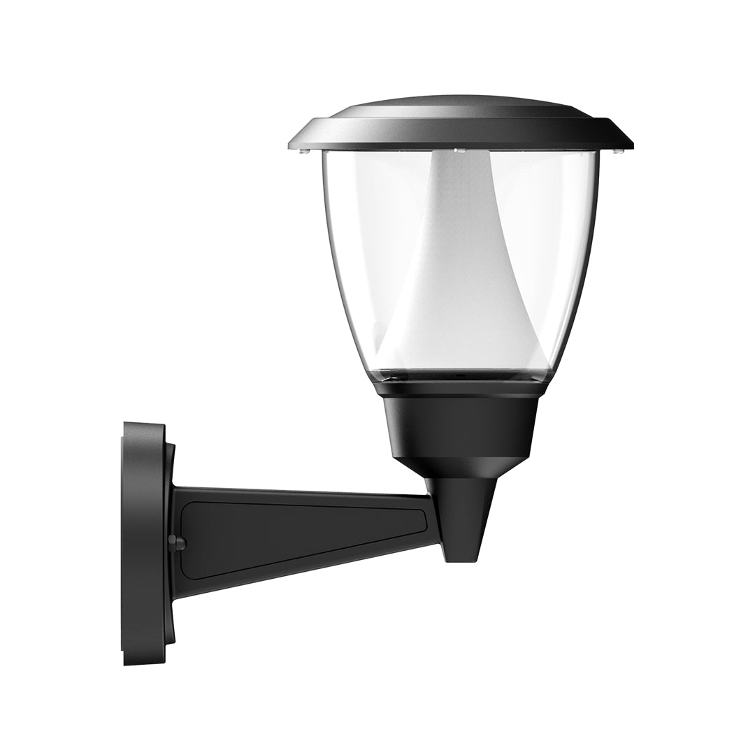 Aluminum Outdoor Wall Sconce With Cone Shade, Briana Minimalist Light