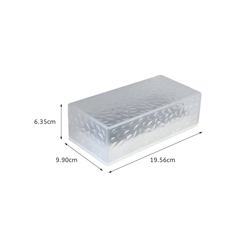 Acrylic Solar Step Lights, Dusk-To-Dawn LED Deck Lighting, Set Of 2