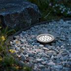 Innfelt LED-trappelys med deksel i rustfritt stål, IP67 vanntett