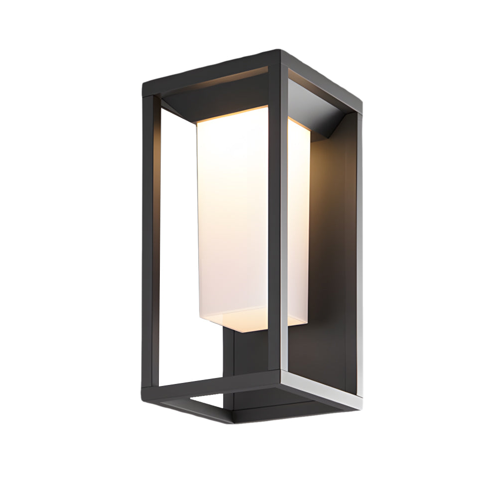 Applique murale extérieure carrée en aluminium avec LED intégrée, étanche IP65