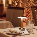 Wireless Table Lamp, Retro Bar Design, Dimmable USB-C LED