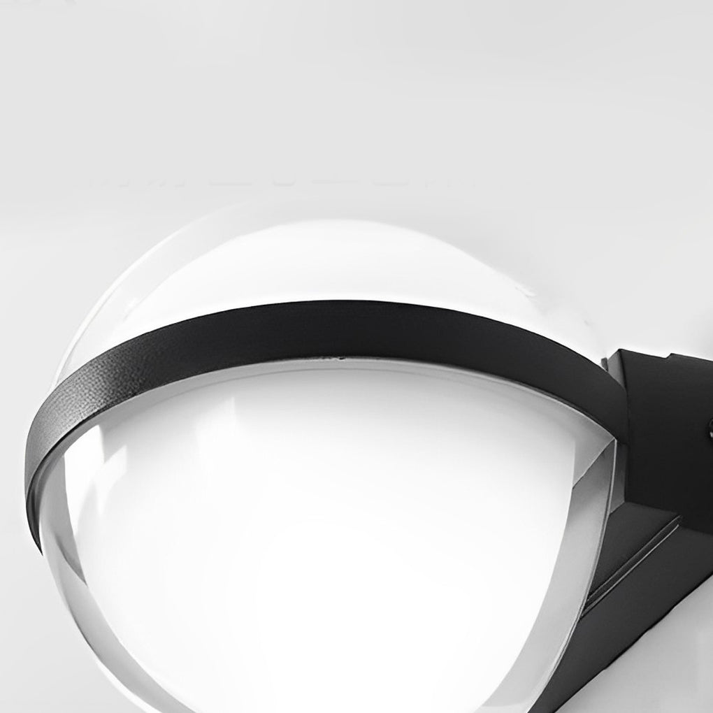 Lampe murale ronde LED Sirea, corps en fer design nordique minimaliste
