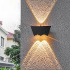 Applique murale LED, Thsina en aluminium noir pour extérieur