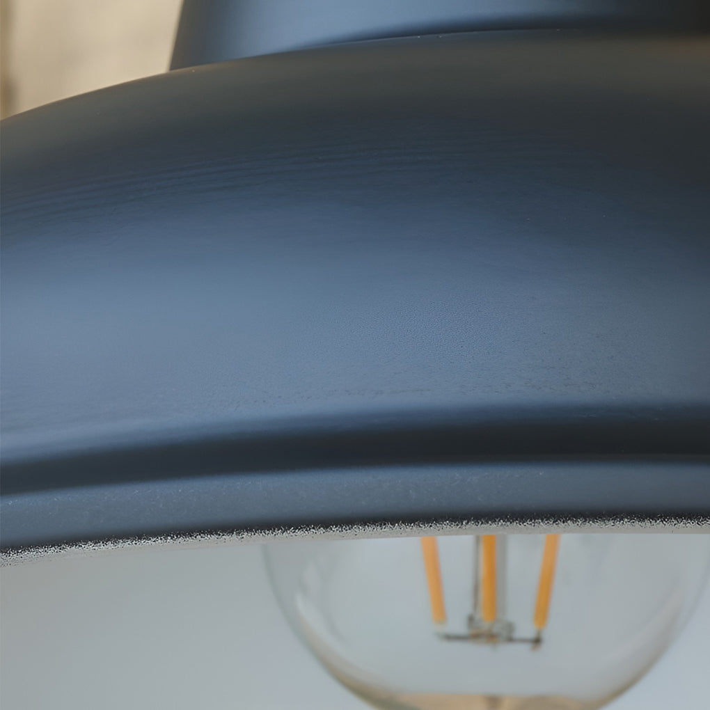 Udendørs væglampe i jern med trompetform, retro industrielt finish