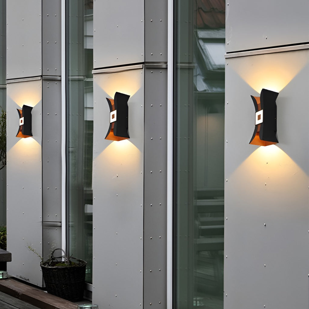 Vægvaskerlampe i støbt aluminium, vejrbestandigt LED-design