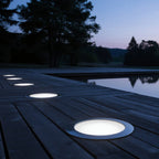 Inground Outdoor Lights, Primrose Minimalist Aluminum Step Fixture