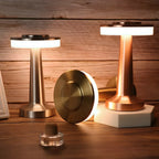 Wireless Table Lamp, Retro Bar Design, Dimmable USB-C LED