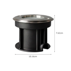 Recessed LED Well Light For Poolside Decks And Lawns, IP65 Chrome