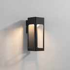 Luz de Parede Geométrica em Metal Solith Preta, IP65 à Prova de Água para Exterior