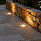 Inground Outdoor Lights, Primrose Minimalist Aluminum Step Fixture