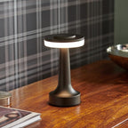 Wireless Table Lamp, Retro Bar Design, Dimmable USB-C LED