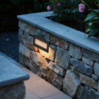 Gray Aluminum Outdoor Step Light, Flush-Mount LED Deck Light