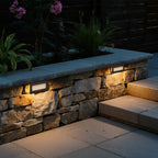 Gray Aluminum Outdoor Step Light, Flush-Mount LED Deck Light