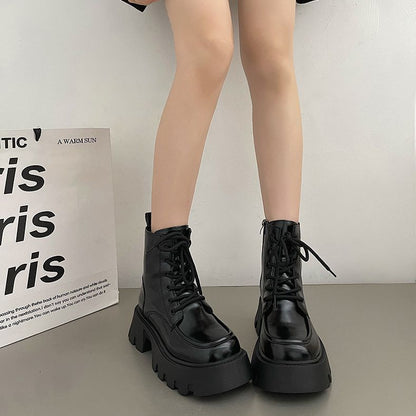 Bottes vintages à semelles épaisses