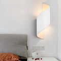 Travin Spiral Conch-Shaped Outdoor Wall Lamp, Black, White, or Gold
