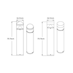 Nordic Outdoor Bollard Light, Round or Flat Top Aluminum Post Lamp