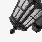 Arandela Exterior, Renee Retro em Alumínio e Vidro com LED Quente