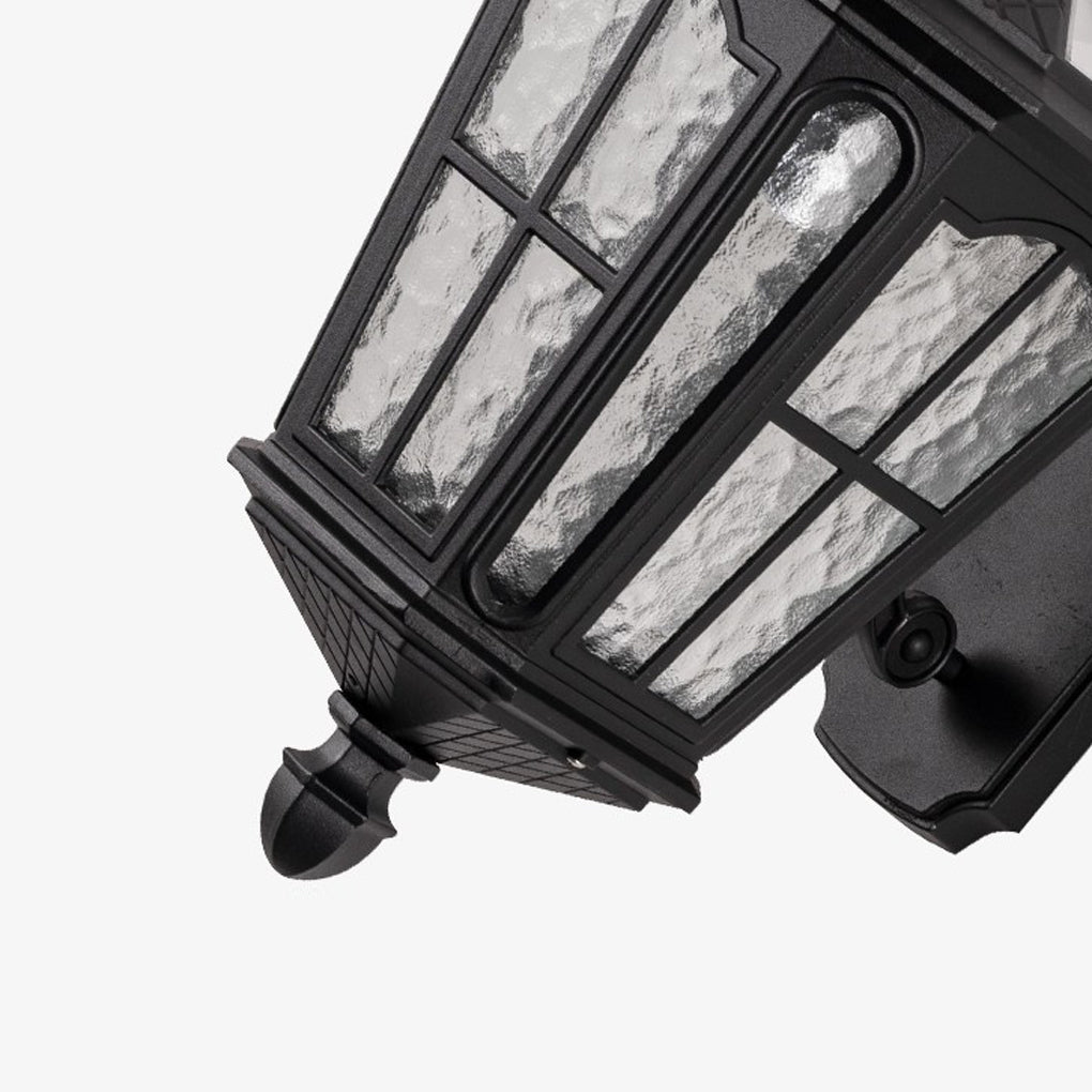 Arandela Exterior, Renee Retro em Alumínio e Vidro com LED Quente
