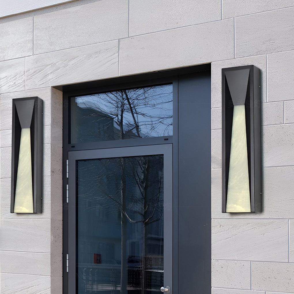 Arandela de Parede Exterior Vera em Aço Inoxidável com Luz LED Quente