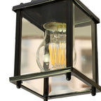 Compact Outdoor Chandelier With Die-Cast Aluminum Frame And Glass Shade