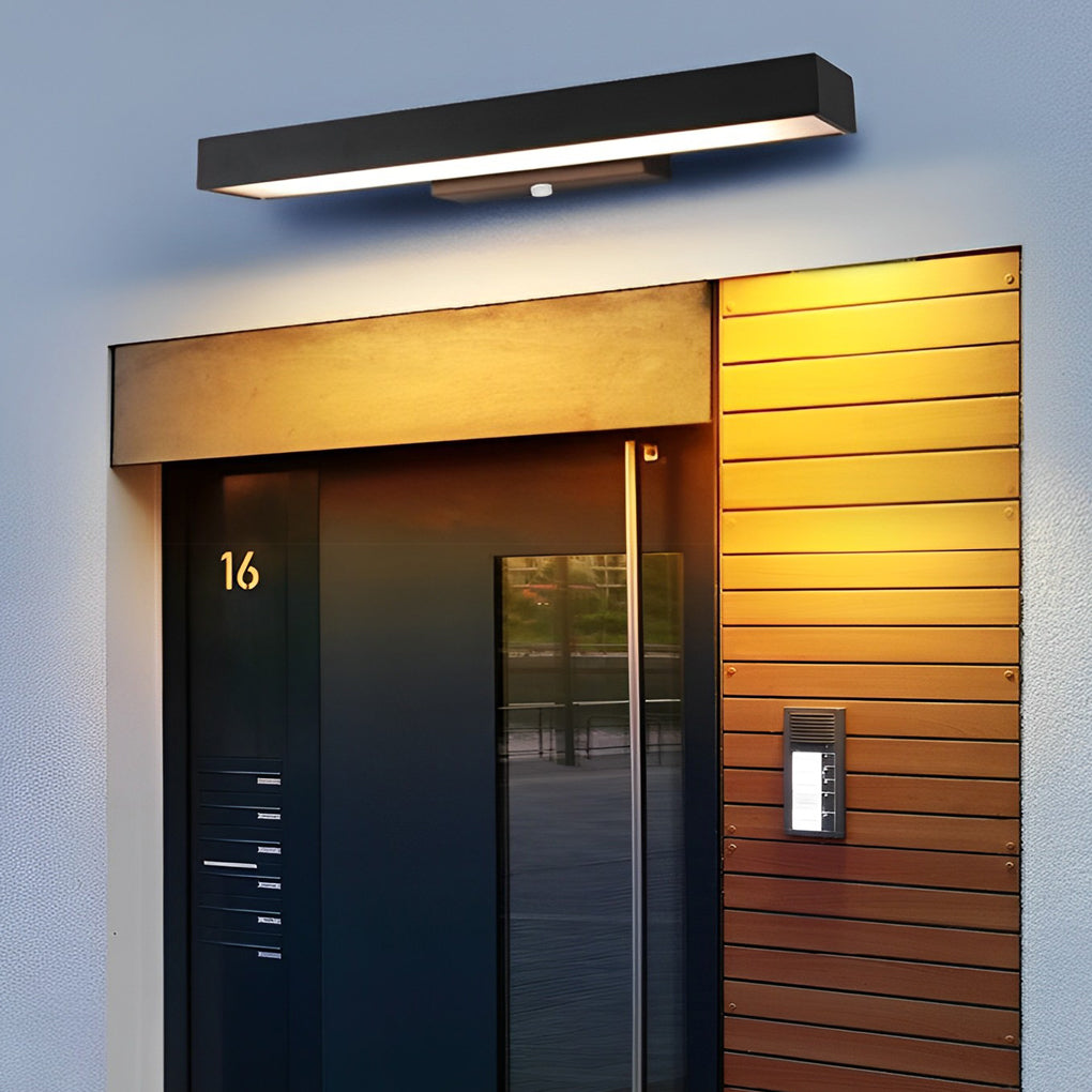 Applique murale en acier inoxydable avec capteur de mouvement optionnel, luminaire LED extérieur  