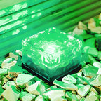 Maglene Solar Ice Cube Step Lights, Colorful Crystal-Glass Design