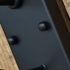 Udendørs væglampe i jern med trompetform, retro industrielt finish