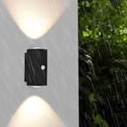 Applique murale en aluminium avec détecteur de mouvement, LED COB, usage extérieur