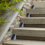 Triangle Solar Step Lights, Automatic Wire-Free Outdoor Lamps