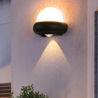 Applique murale extérieure LED en aluminium avec faisceaux haut-bas, design Sturt