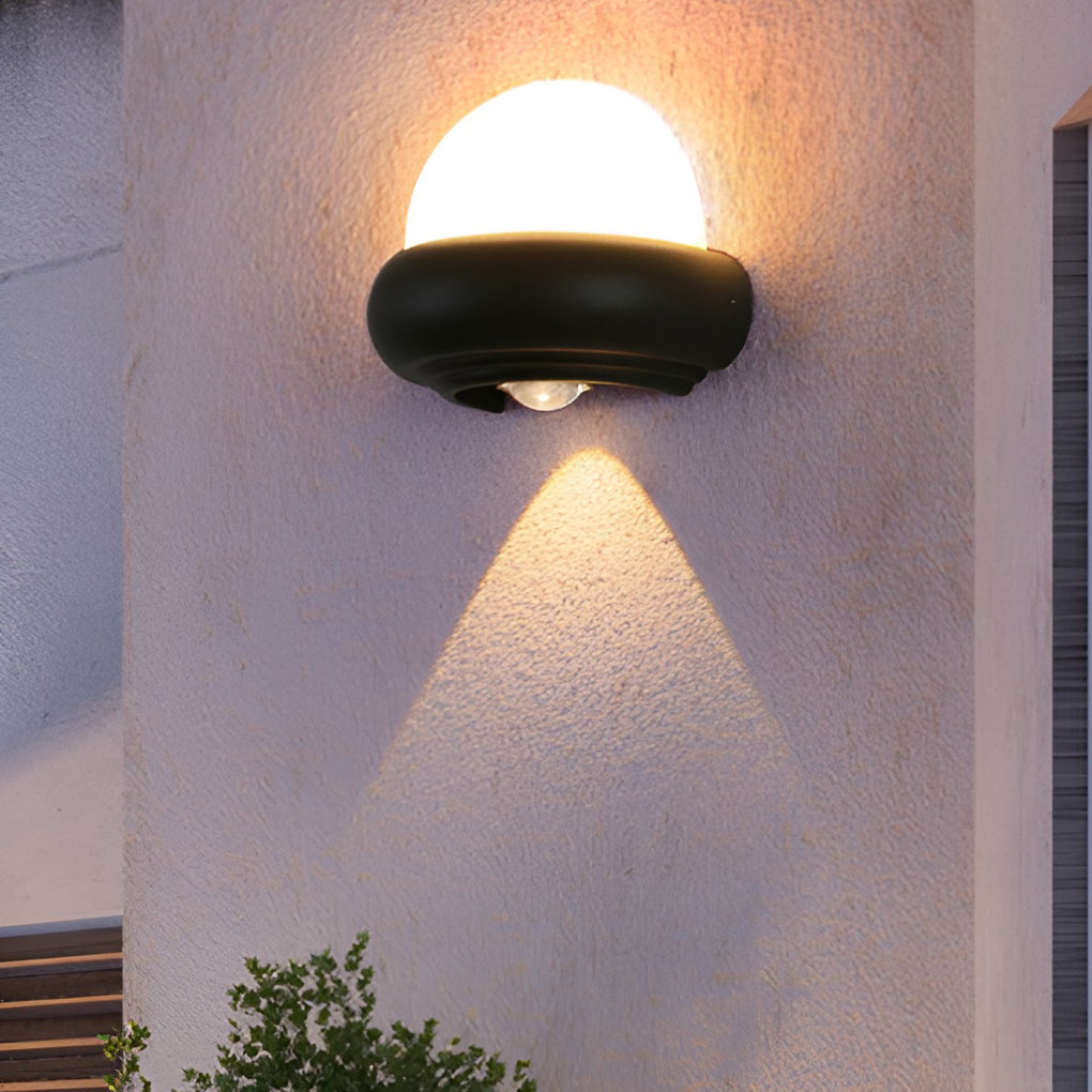 Applique murale extérieure LED en aluminium avec faisceaux haut-bas, design Sturt