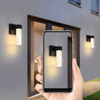 Applique murale LED Veda à bulles de cristal pour espaces extérieurs