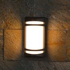 Laurce Nordic LED udendørs væglampe, sort aluminium, OSRAM-chip