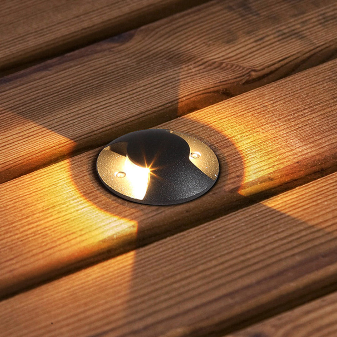 Brønnlys med sideutstrålende LED, livlig aluminiumsdesign
