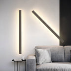Minimalistisk metal udendørs væglampe med LED-stribe, Arisha design