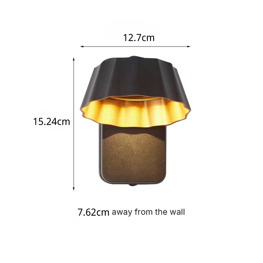 Adjustable Modern Outdoor Wall Sconce, Die-Cast Aluminum, 180° LED