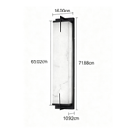 Outdoor Resin Wall Sconce with Rectangular LED Light Panel