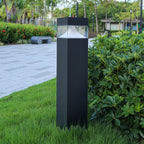 80cm Black Aluminum Lawn Bollard Light, OSRAM LED Nordic Design