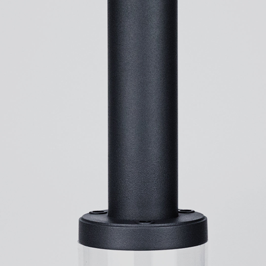Matte Black Aluminum Bollard Light, 30cm or 60cm Outdoor LED Lamp