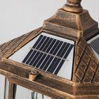 Pillar Lantern Light, Vintage European-Style Aluminum Outdoor Post Fixture