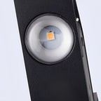 Washer-Style Aluminum Wall Light, V-Shaped Warm LED Beam, IP65 Rated