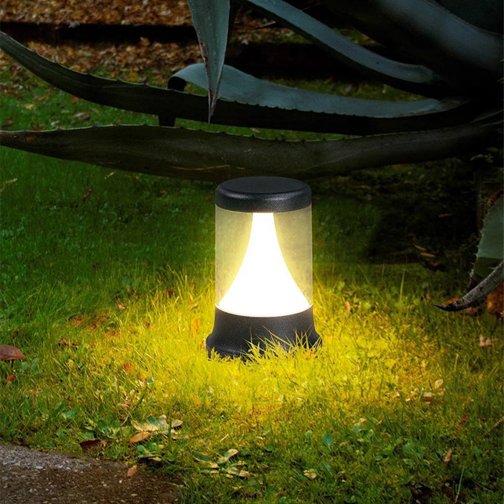 Lunan Aluminum Garden Stake Light, Scandinavian LED Bollard Design