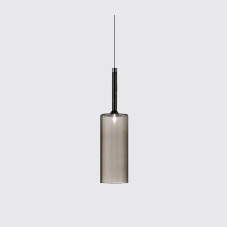 Minimalist Glass Pendant Light, Clear Red Orange or Grey, 3 Sizes, G4 Base
