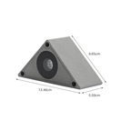 Feda Triangular Black Aluminum LED Deck and Step Light