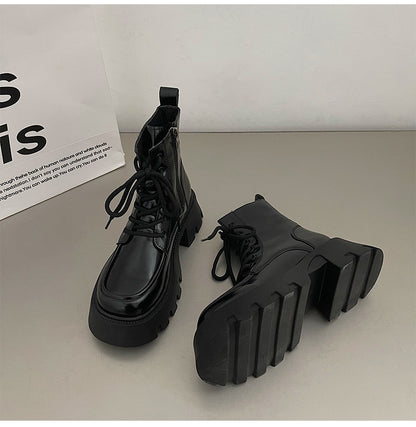 Bottes vintages à semelles épaisses