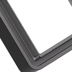 Applique murale LED Stan, aluminium noir flash carré pour l’extérieur  