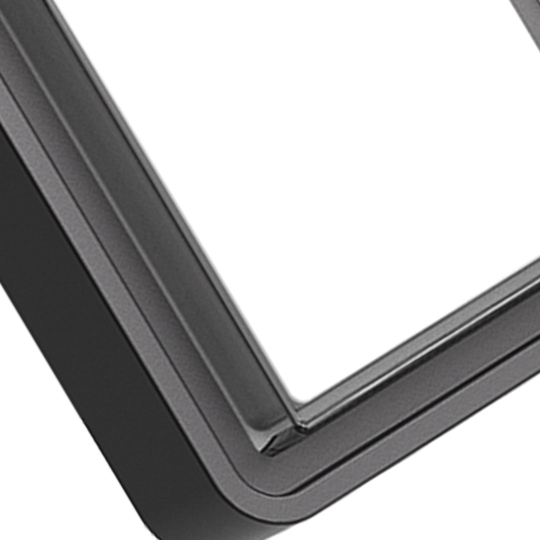 Applique murale LED Stan, aluminium noir flash carré pour l’extérieur  