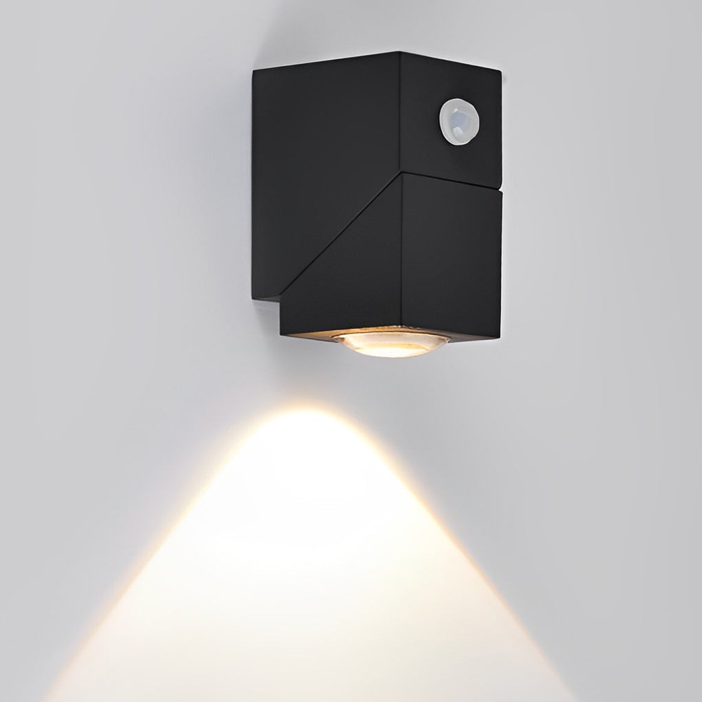 Applique murale en aluminium avec détecteur de mouvement, LED COB, usage extérieur