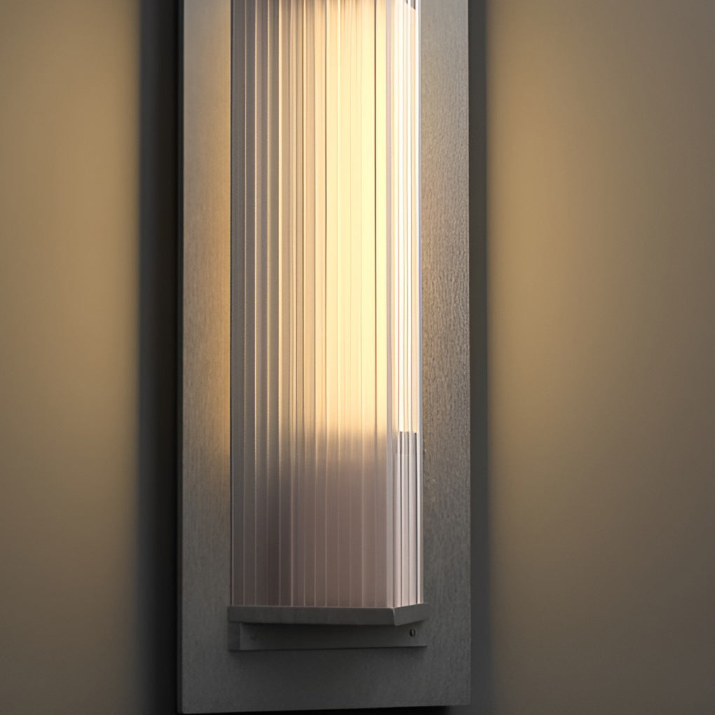 Vintage sort aluminiums LED-væglampe til udendørs brug, med solcellemulighed