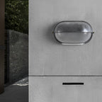Lâmpada de Parede Exterior em Alumínio Fundido, Design Industrial Retro